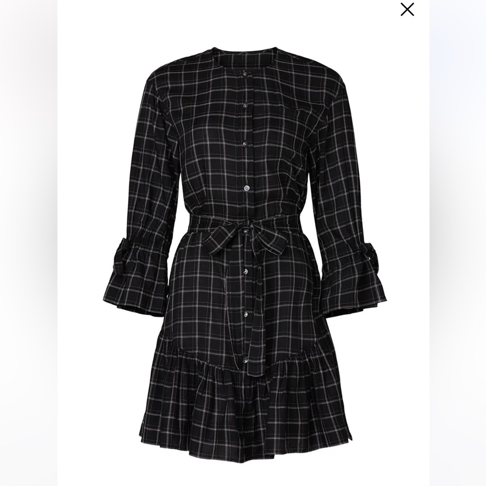 La Vie Rebecca Taylor long sleeve paid dress XS nwt dress great for fall - Picture 5 of 9